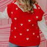 Hugs And Kisses Vest Top in Red Curves Image - 1