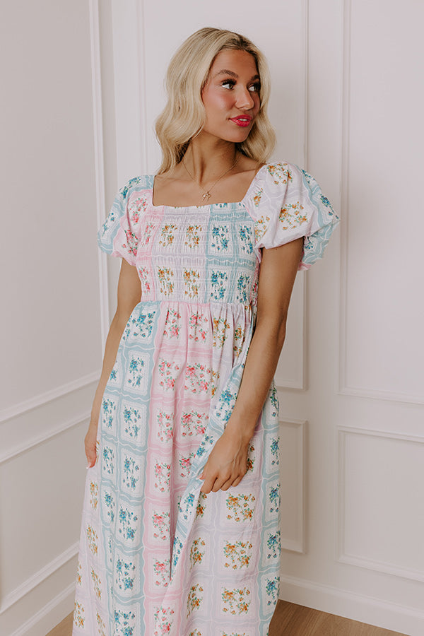 Countryside Charm Floral Maxi Dress Image - 2