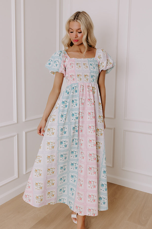 Countryside Charm Floral Maxi Dress Image - 1