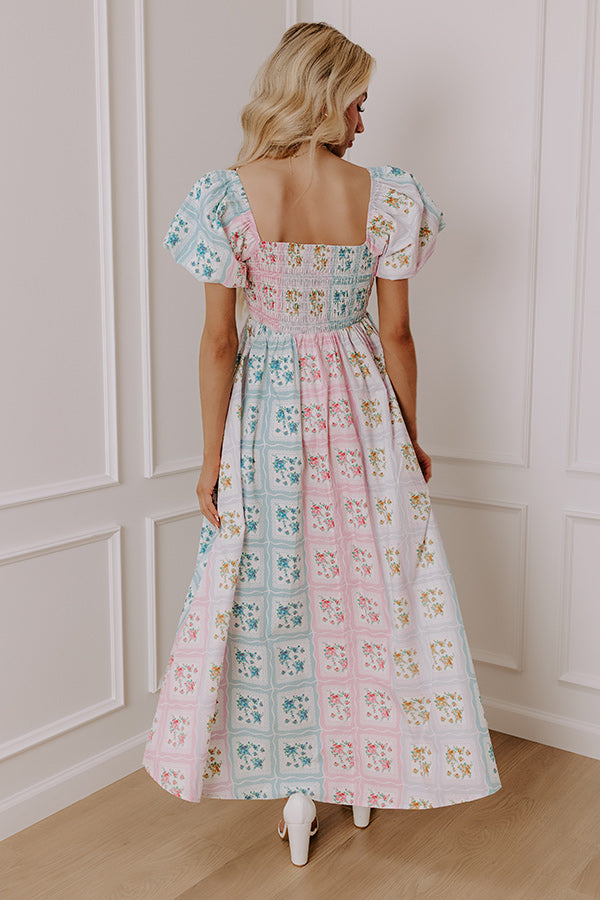 Countryside Charm Floral Maxi Dress Image - 4