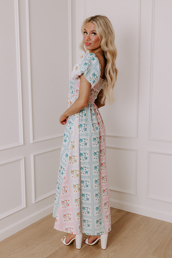 Countryside Charm Floral Maxi Dress Image - 5