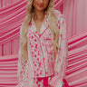 Paris Mornings Satin Floral Pajama Top Image - 1
