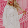 Cute Energy Embroidered Sweatshirt Image - 1