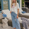 The Chloe Midrise Wide Leg Jean in Blue Image - 1