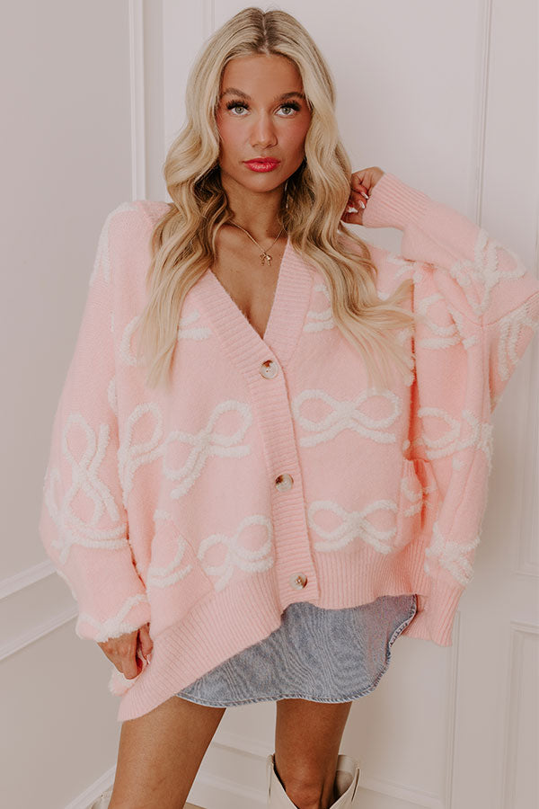 Coquette Cutie Oversized Knit Cardigan Image - 1