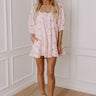 Sweetest Smile Eyelet Floral Romper in Pink Image - 1