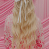 Darling Smile Bow Hair Clip in White Image - 1