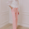 The Chloe Midrise Wide Leg Jean in Pink Image - 1