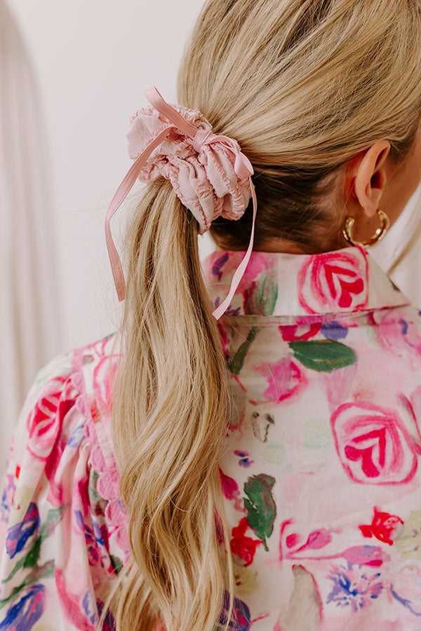 Chic Mindset Scrunchie in Pink Image - 1