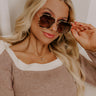 Freyrs Cosmo Square Sunglasses in Milky Tortoiseshell Image - 1