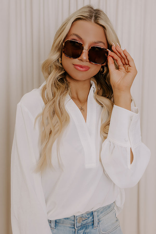 Freyrs Cosmo Square Sunglasses in Dark Tortoiseshell Image - 2