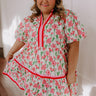 Fresh Horizon Floral Mini Dress in Pink Curves Image - 1