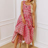 Southern Charm Floral Midi Dress in Pink Image - 1