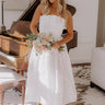 Night At The Gala Jacquard Midi in White Image - 1