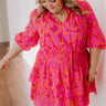 Stay Sweet Floral Mini Dress Curves Image - 1