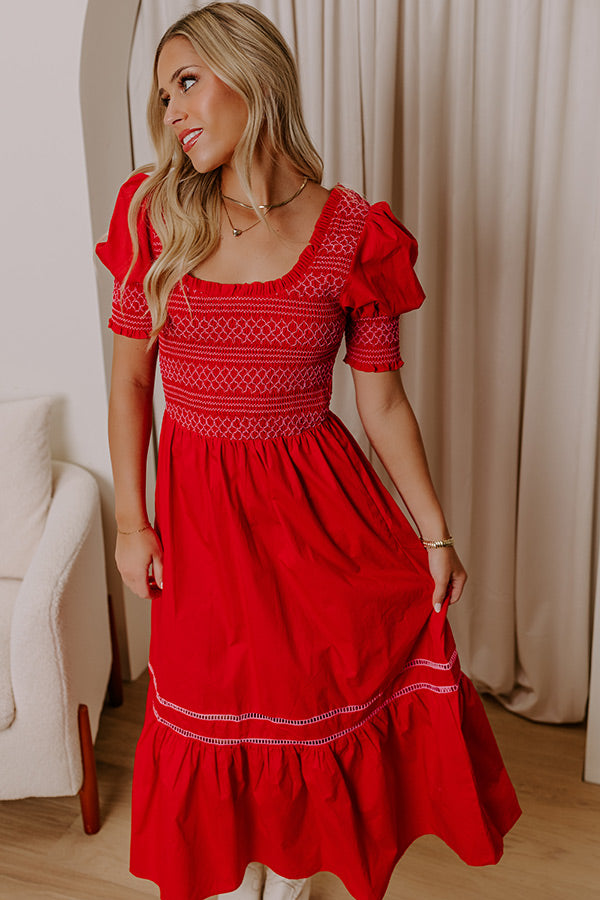 Margarita Mood Smocked Midi Image - 1