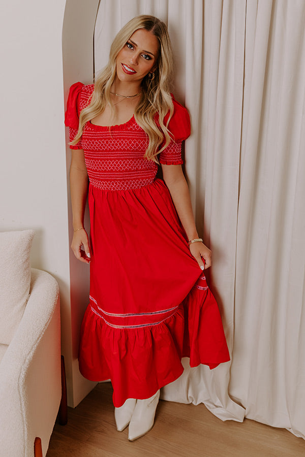 Margarita Mood Smocked Midi Image - 4