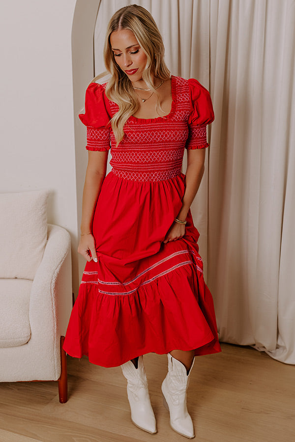 Margarita Mood Smocked Midi Image - 2