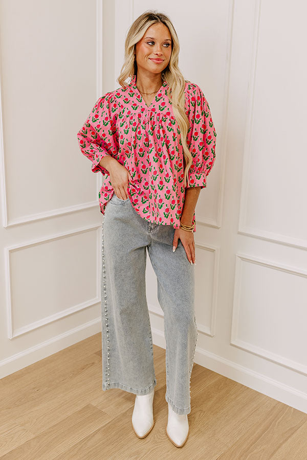 Boho Vibes Floral Top Image - 1