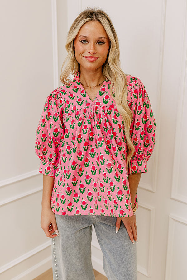Boho Vibes Floral Top Image - 2