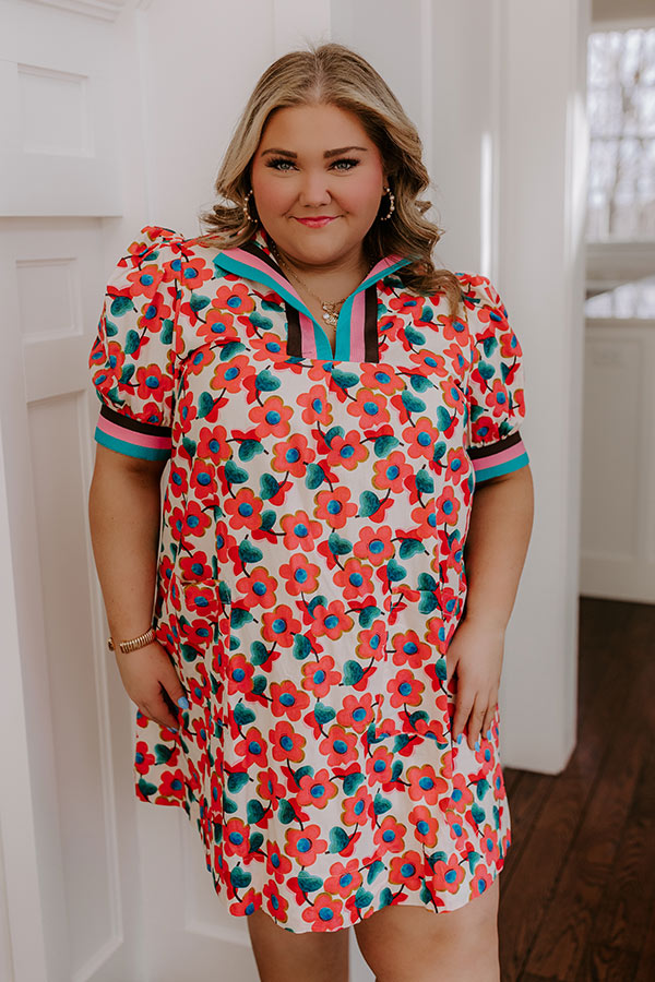 Sweet Blooms Mini Dress Curves Image - 3