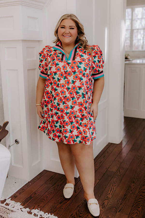 Sweet Blooms Mini Dress Curves Image - 1