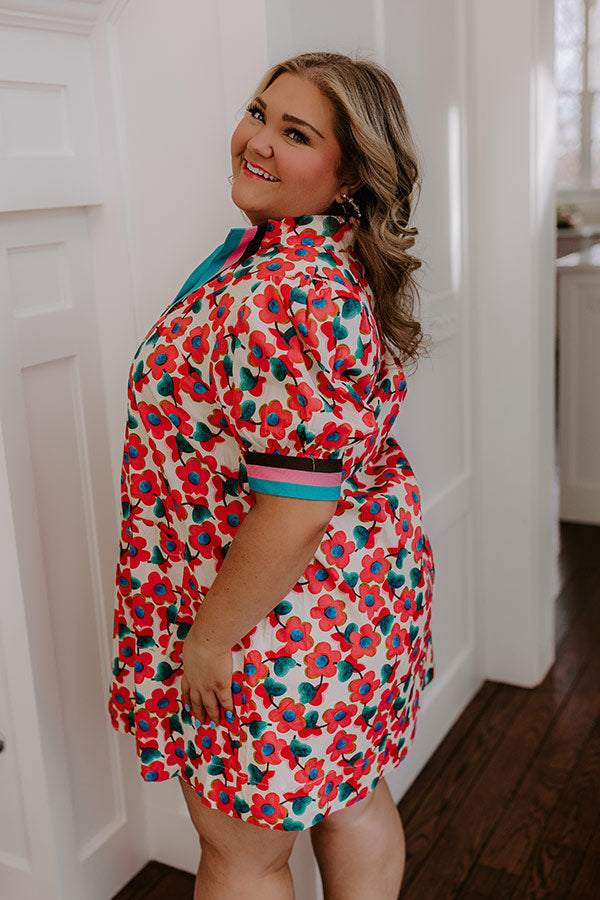 Sweet Blooms Mini Dress Curves Image - 5