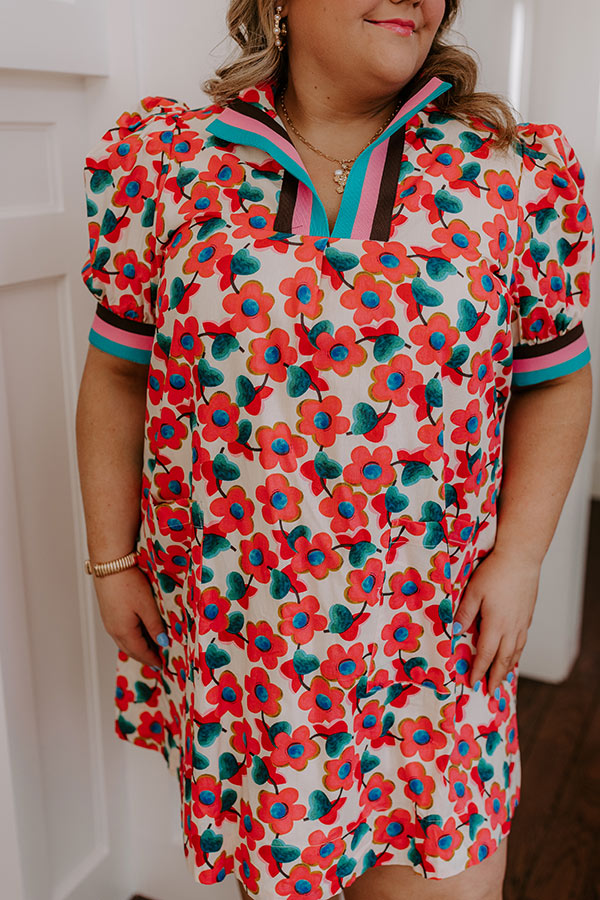 Sweet Blooms Mini Dress Curves Image - 4