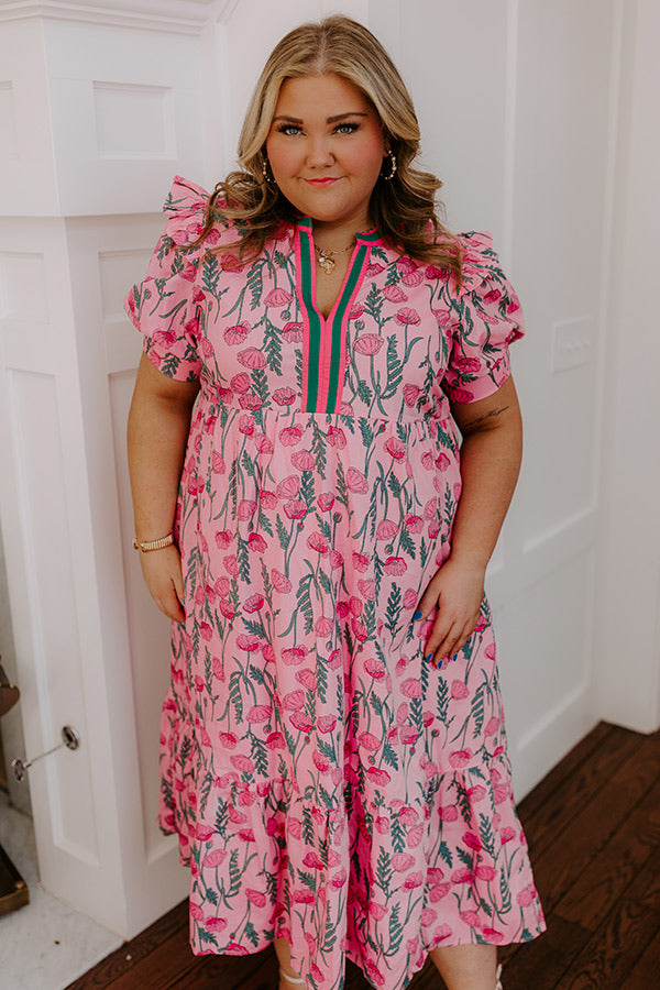 Spring Meadows Floral Midi Curves Image - 2