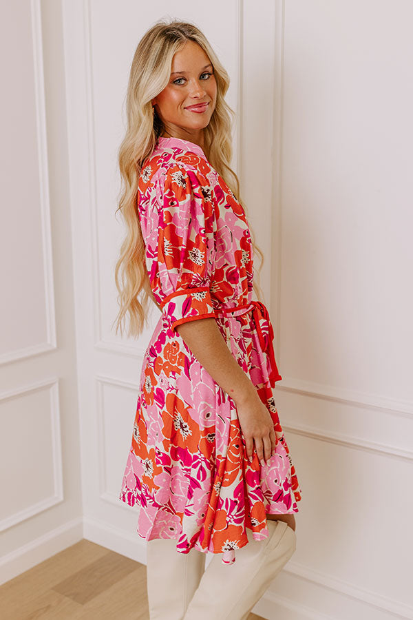 Sunny With A Chance of Blooms Mini Dress Image - 3