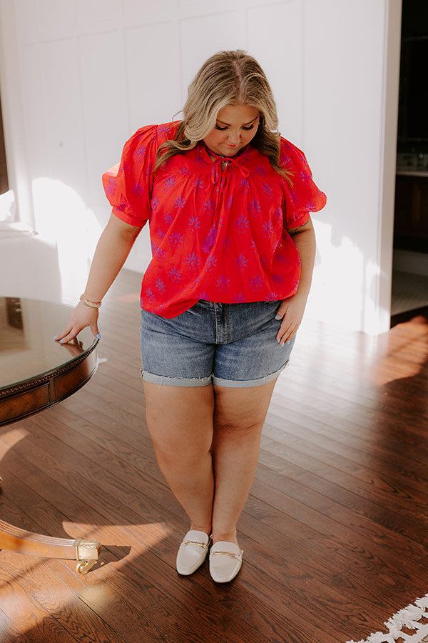 Sweetheart Moment Floral Top Curves Image - 1