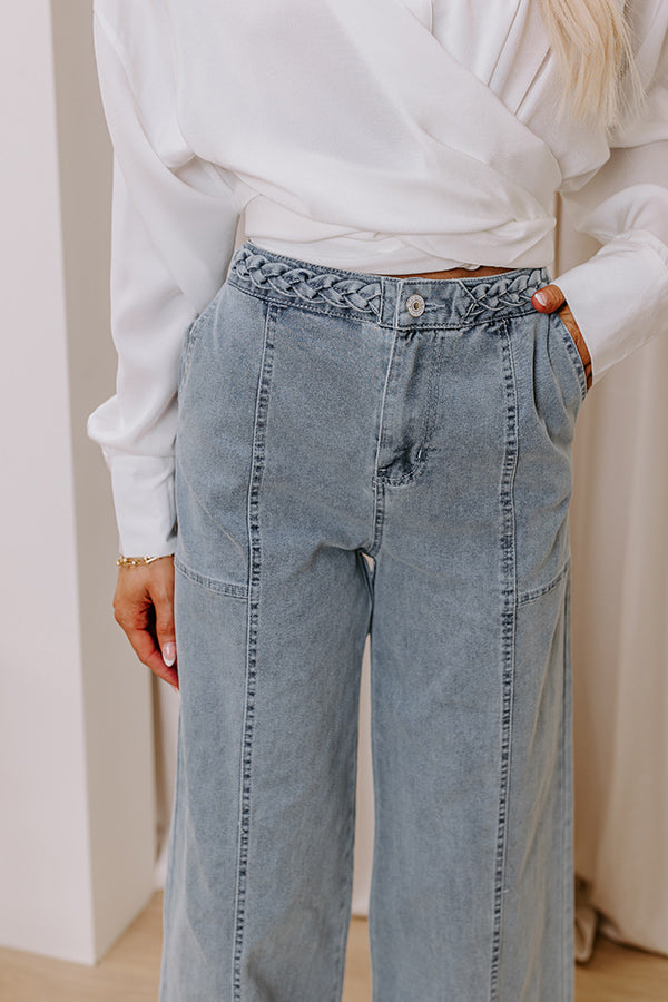 The Julie High Waist Wide Leg Jean in Light Wash Image - 3