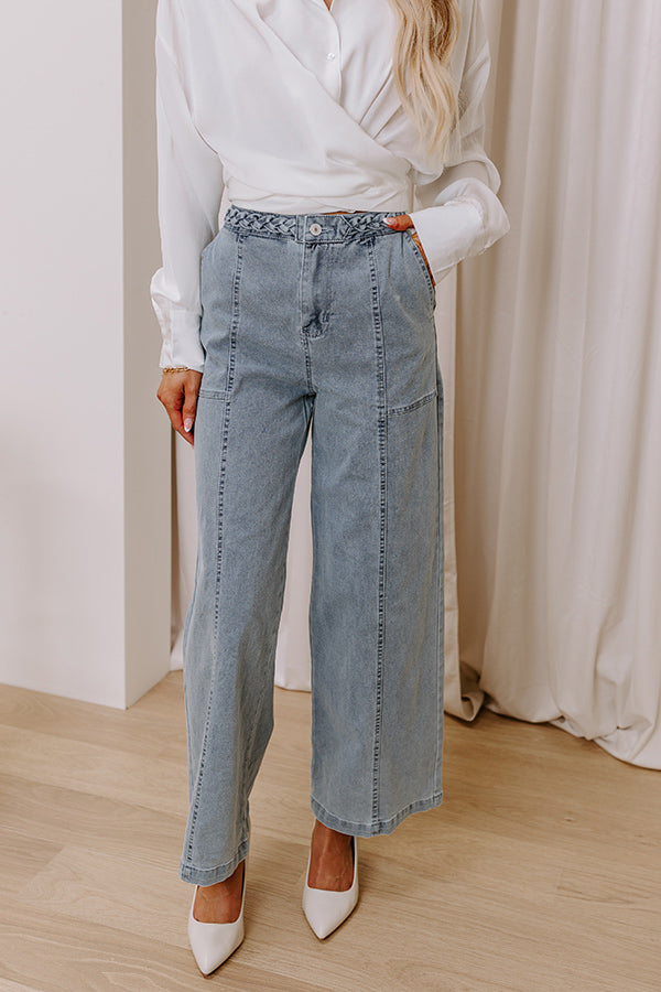 The Julie High Waist Wide Leg Jean in Light Wash Image - 2