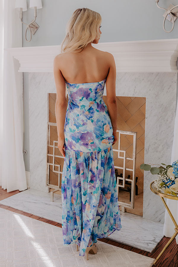Sunkissed Moment Floral Maxi Dress in Periwinkle Image - 4