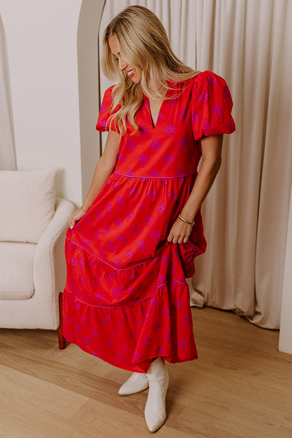 Sweetheart Moment Floral Maxi Dress Image - 3
