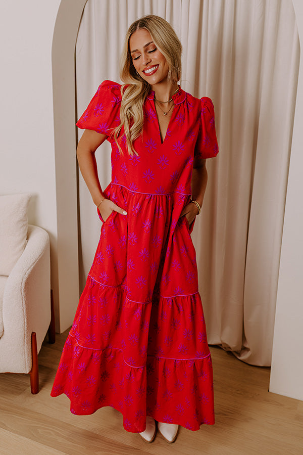 Sweetheart Moment Floral Maxi Dress Image - 1