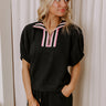 First Class Flight Knit Top in Black Image - 1