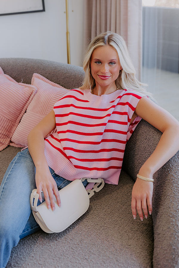 Sweet Embrace Stripe Knit Top Image - 1