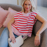 Sweet Embrace Stripe Knit Top Image - 1