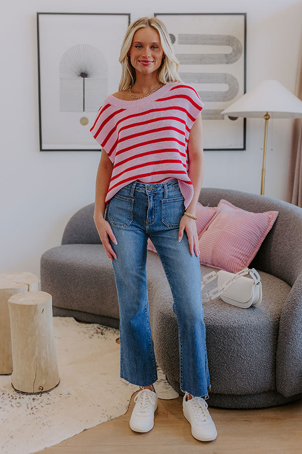Sweet Embrace Stripe Knit Top Image - 2