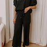 First Class Flight High Waist Knit Pants in Black Image - 1