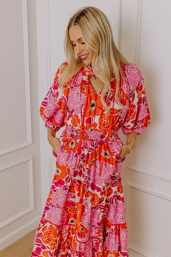 Chasing Sunsets Floral Maxi Dress Image - 2