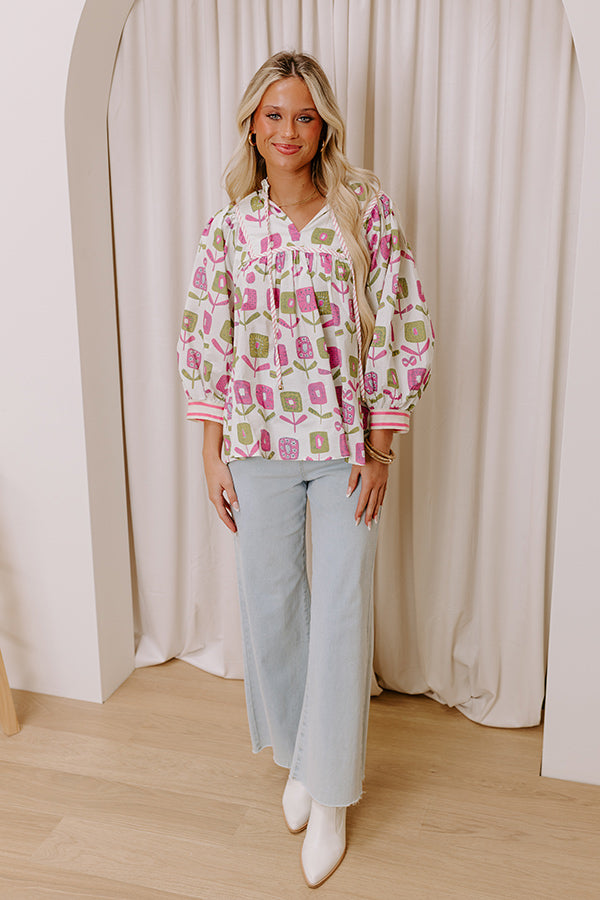 Spring Energy Floral Top Image - 2