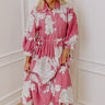 Bistro Bound Floral Midi Dress in Blush Image - 1