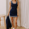 Country Club Cutie Knit Mini Skort in Navy Image - 1