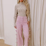 The Layla High Waist Wide Leg Jean in Lavender Image - 1
