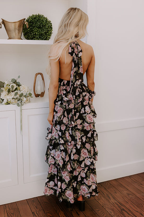 Botanical Bliss Tiered Maxi Dress Image - 4