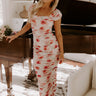 Lost In Love Floral Ruched Midi Dress Image - 1