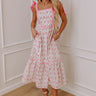 Floral Haven Smocked Midi Image - 1