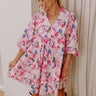 Floral Aroma Babydoll Mini Dress Image - 1